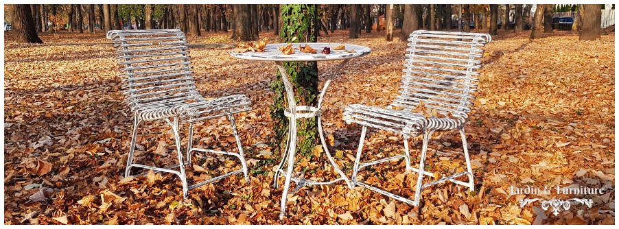 Meubles de jardin en fer forgé